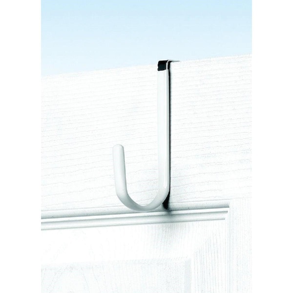 Spectrum Diversified Spectrum Metal White Single Over-The-Door Hook 16400 - main